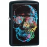 Зажигалка ZIPPO SKULL DESIGN BLACK MATTE 28042